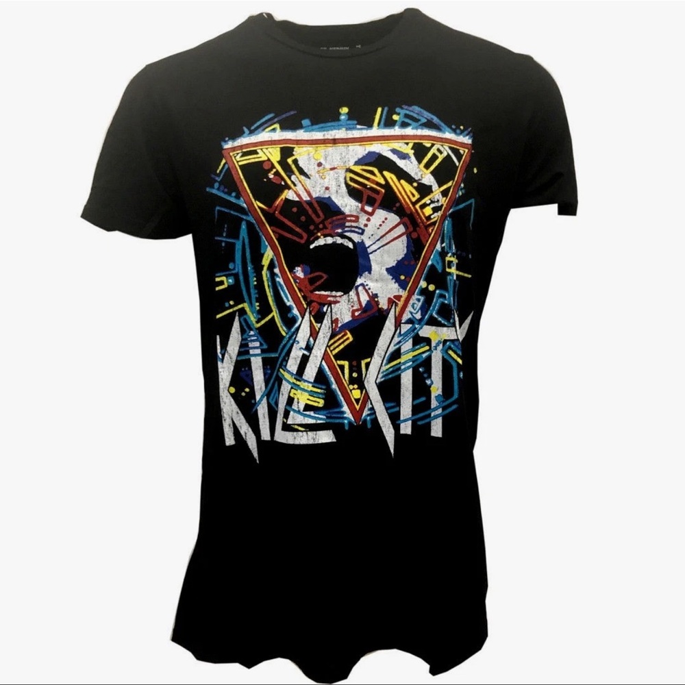 KILL CITY Run Riot Black Graphic Tee Shirt UNISEX XS NWT